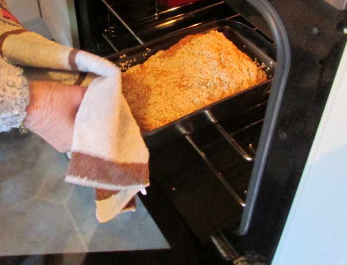 Place in the oven, and cook for approximately 50 to 60 minutes.