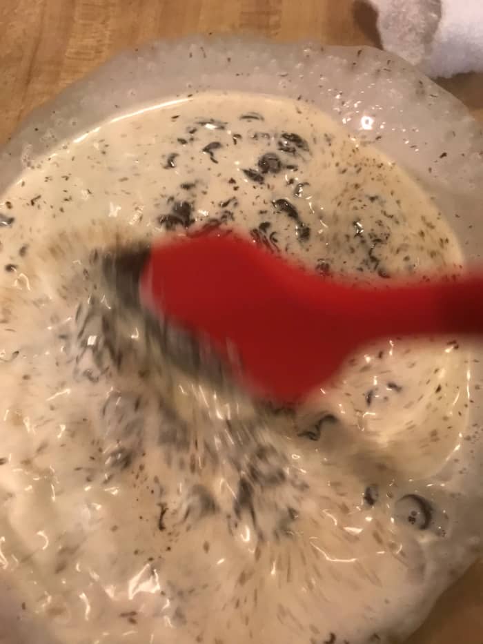 At first, it will seem as if the ganache isn't coming together. Don't worry—just keep stirring! As the chocolate melts, the cream will incorporate and it will get super smooth and silky.