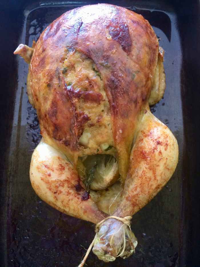 How to Cook a Succulent Roast Chicken (With Sausage and Herb Stuffing