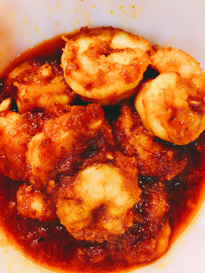 Sambal udang is famous for its spicy, sweet, and sour flavors. This dish is very quick and easy to make.