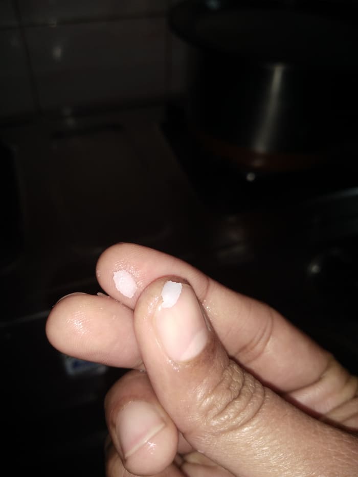 Poha should lose its crunchiness and should be easily crushed when you break them between your fingers.