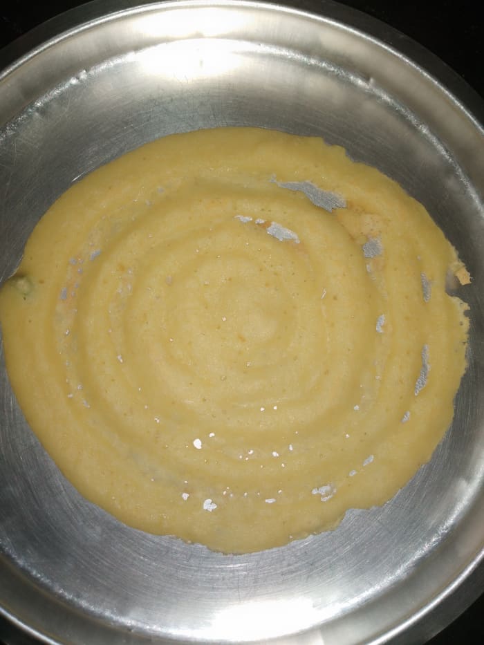 When the batter begins to dry, flip and toast the dosa on the other side using a flat spatula. Cook for few seconds. Serve hot with your favorite chutney.