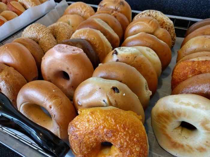 So many varieties of bagels . . .