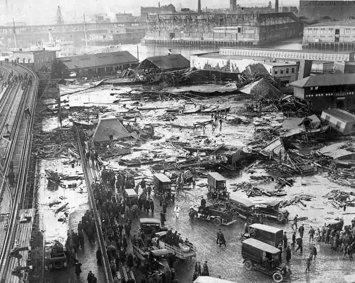 The devastation after the flood.