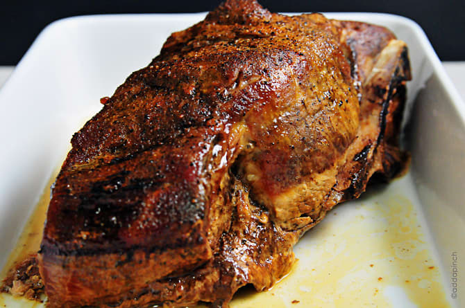 A delicious pork roast is sure to please any meat-eater!