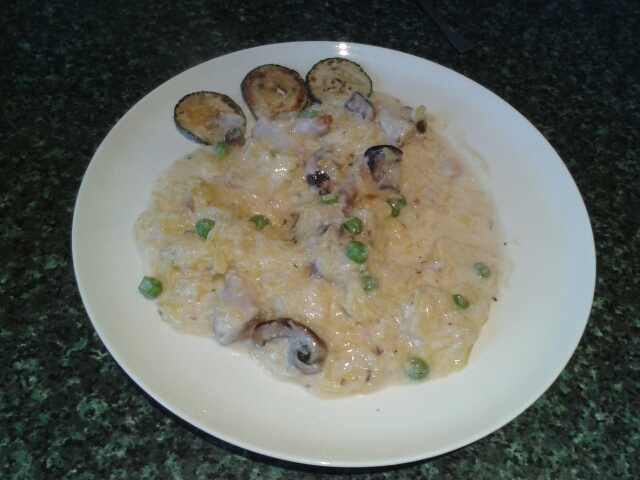 Mushroom Risotto With Turkey or Chicken