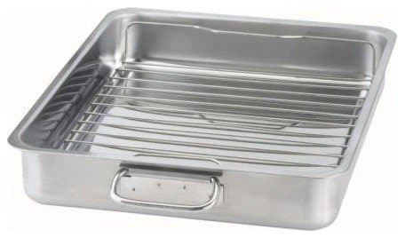 A grilling pan like this will produce pork chops that are never soggy. Your pork chops need to be up out of the juices.