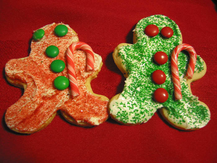 Here are the two red and green versions. I've also made them with all red, or all green.