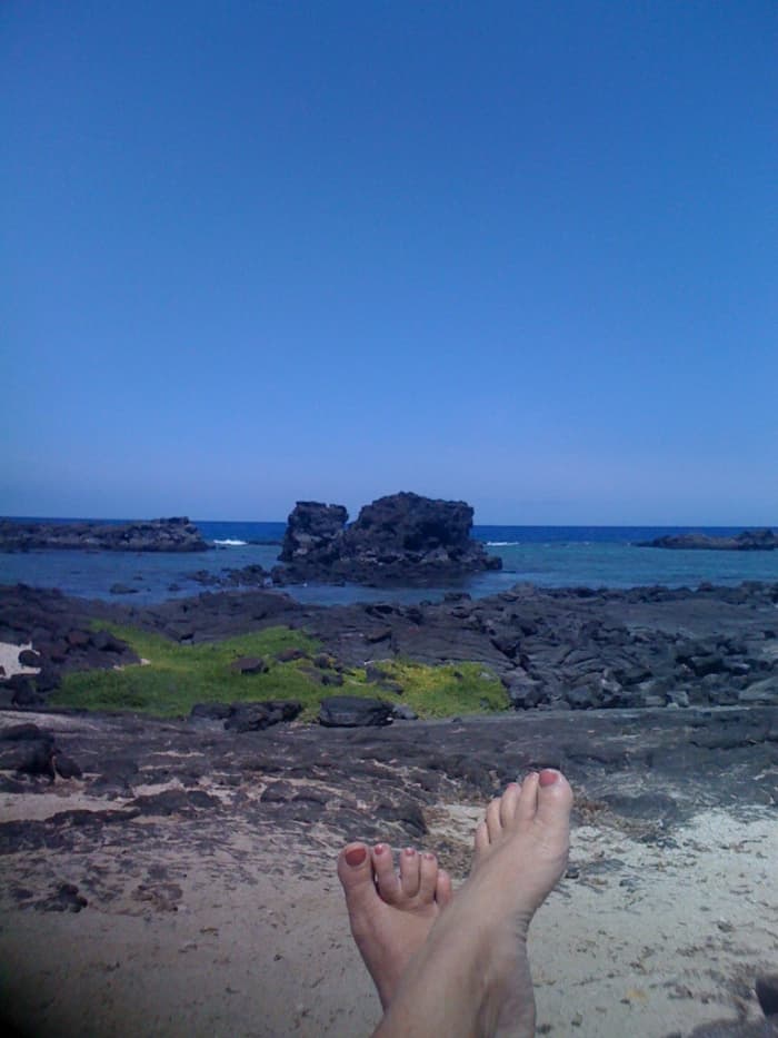 Kiholo is a gorgeous beach that is fun to explore or to simply lay back and enjoy the view.