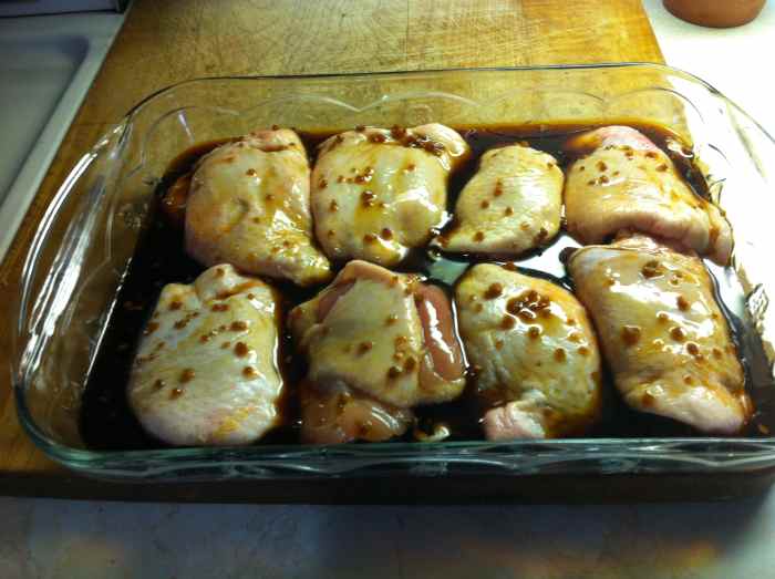 Honey Garlic Chicken Thighs Recipe Delishably