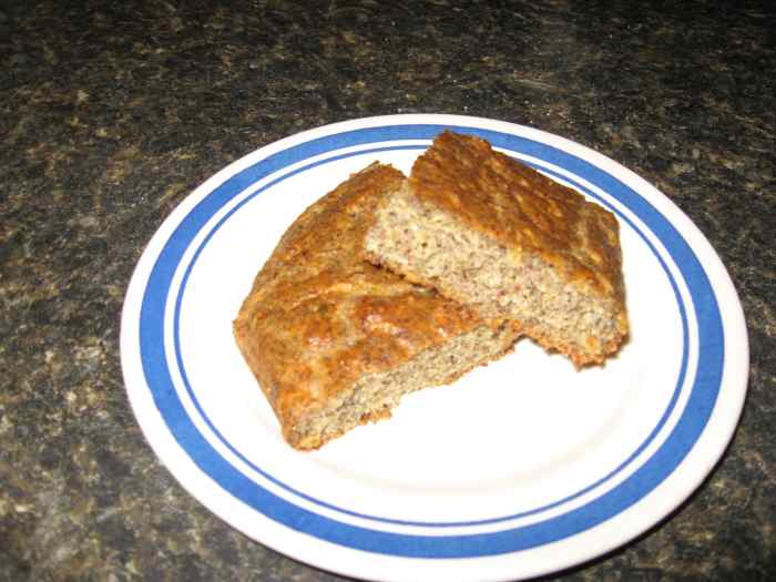 Slices of cheesy beer bread.