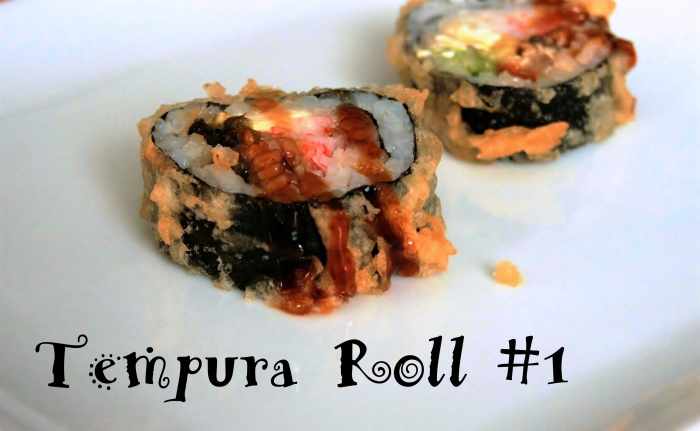 With the wrapper prepared tempura