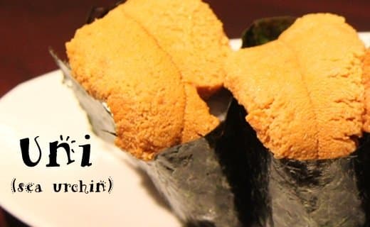 Uni (sea urchin) nigiri