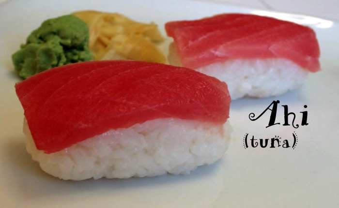 Ahi tuna nigiri