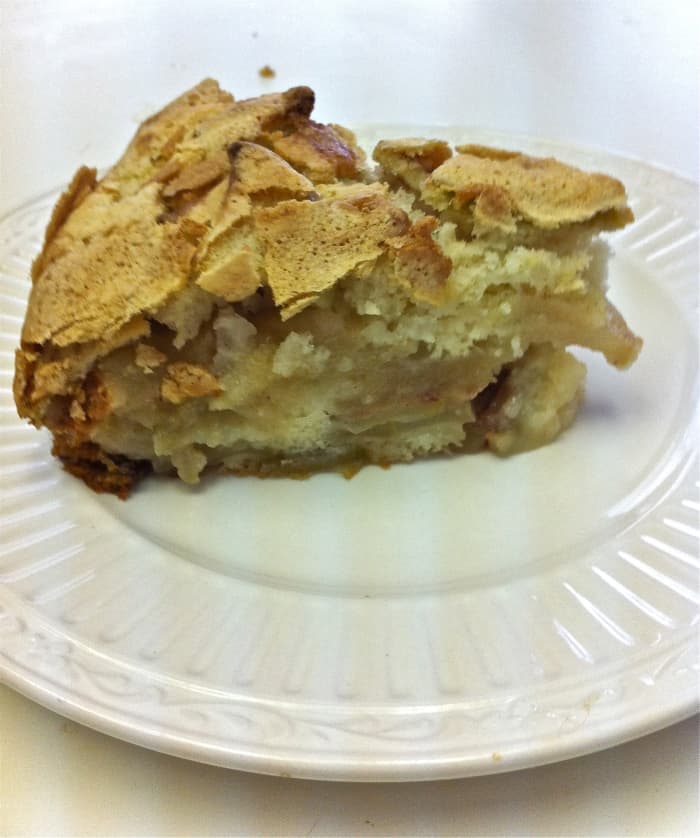 Russian Apple Charlotte (Sharlotka) may look like pie, but it's considered a cake.