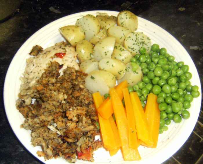 New potatoes recipe with vegetables and chicken