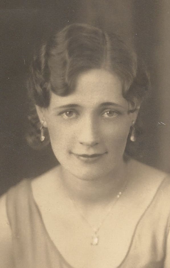 Sour Cream Fudge with Black Walnuts is one of my grandmother Bess's vintage candy recipes. Pictured: Bess in high school.