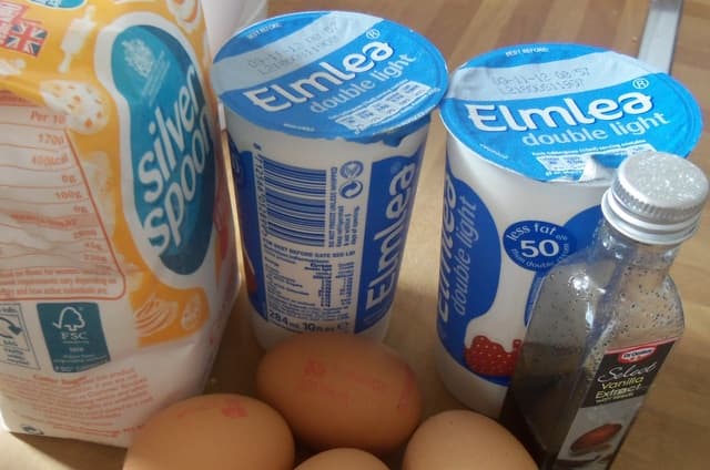 For the basic recipe, you will need eggs, cream, sugar and good vanilla extract.