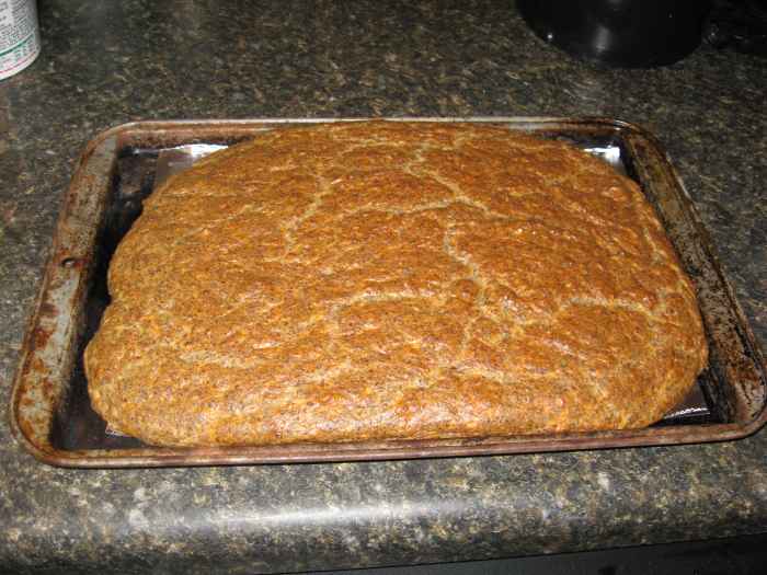 I use flax seed meal in my low-carb bread recipe.