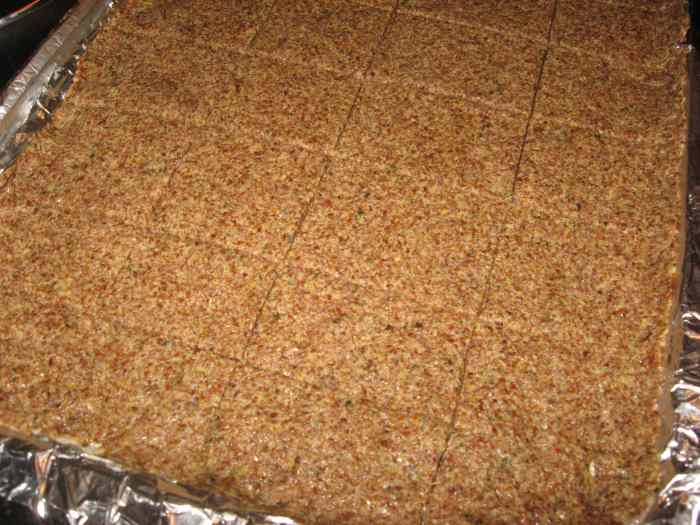 Score with a knife and bake.