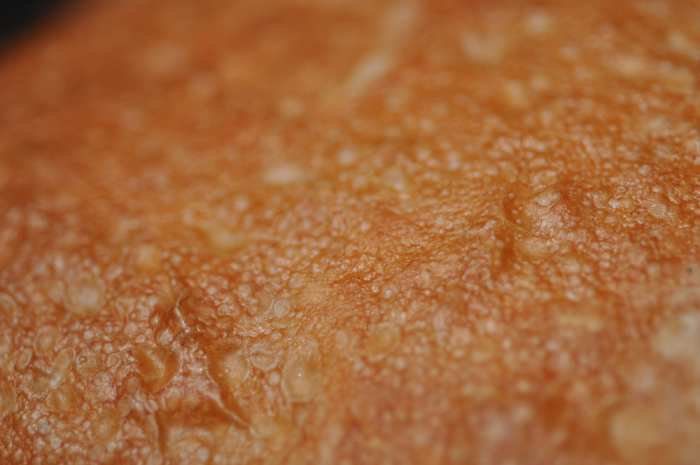 Close up of the crust of the ciabatta loaf. Image: © Siu Ling Hui