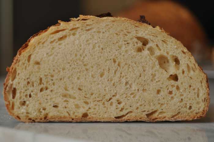 View of crumb of salt fermented soudough loaf. Image: © Siu Ling Hui
