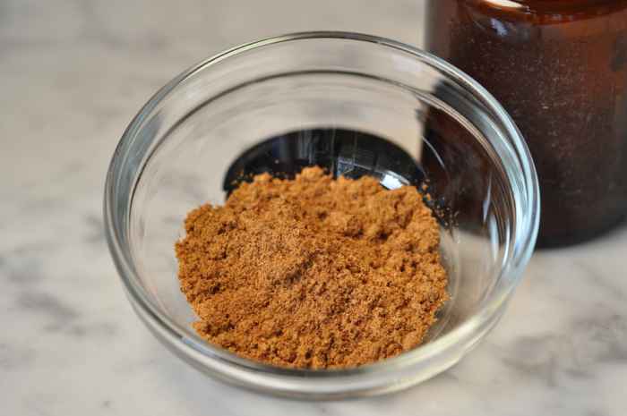 Spice mix from recipe in Elizabeth David's book.  Image: © Siu Ling Hui