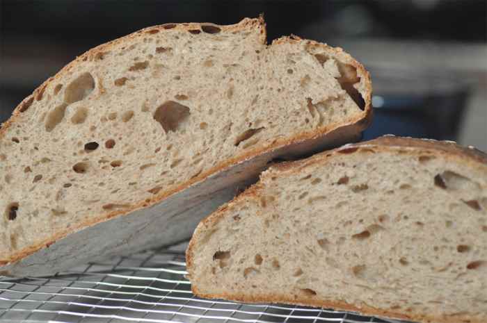 The smallest loaf. Proofed in a banneton. Baked at 200°C. Image: © Siu Ling Hui