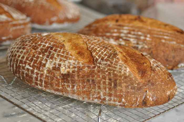 One of the loaves of lard, garlic and rosemary bread. Image: © Siu Ling Hui