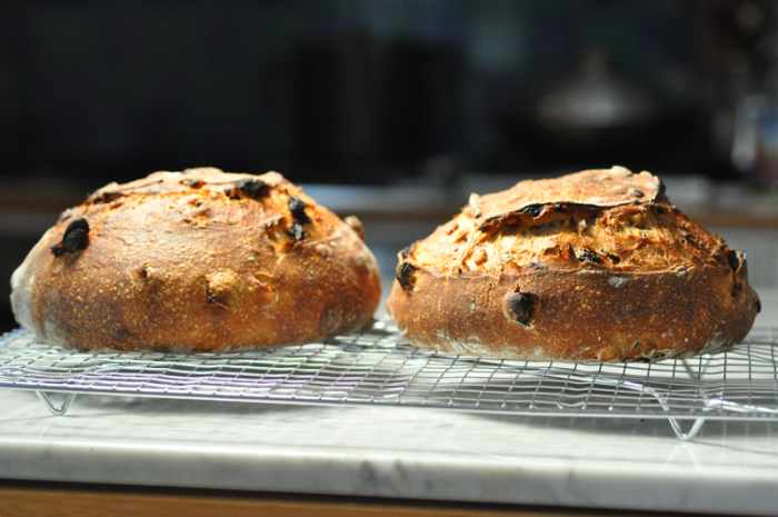Two loaves of fruit bread (black raisins) Image: © Siu Ling Hui