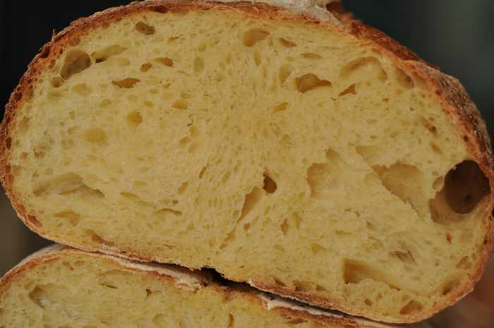 A closer look at the crumb of my Pane Sardegna. Image: © Siu Ling Hui