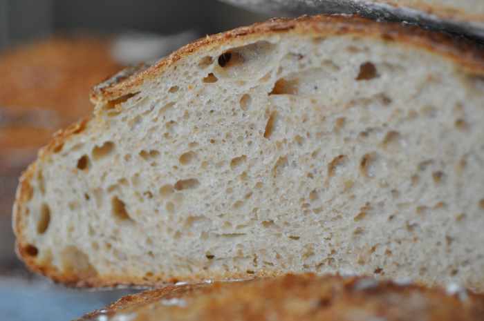 Section of wholemeal and plain flour loaf. Image: © Siu Ling Hui