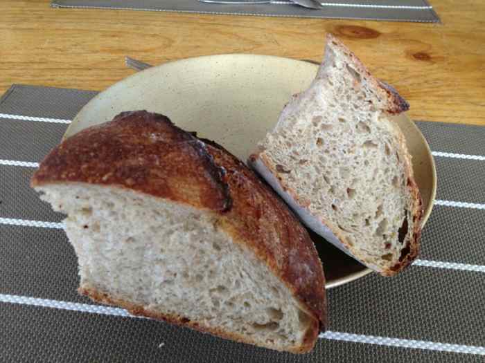 The largest loaf. Proofed in a colander. Baked at 215°C. Image: © Francoise Garnier