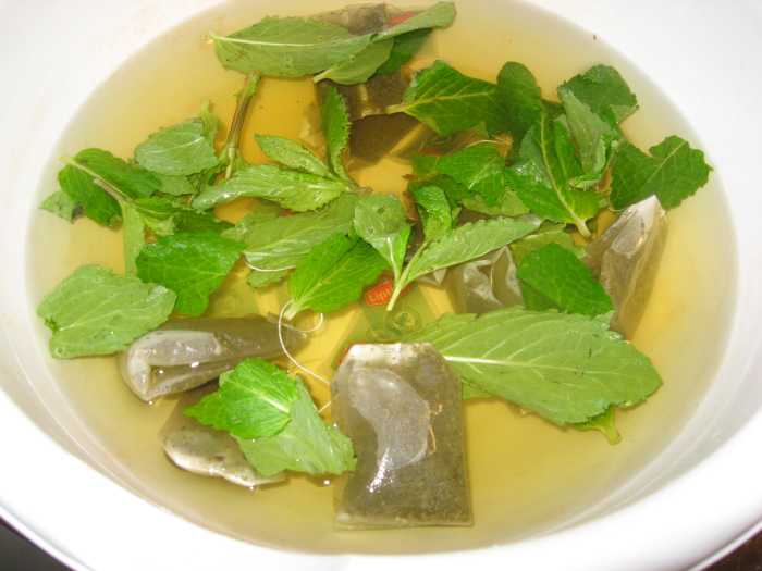 Green Tea with mint