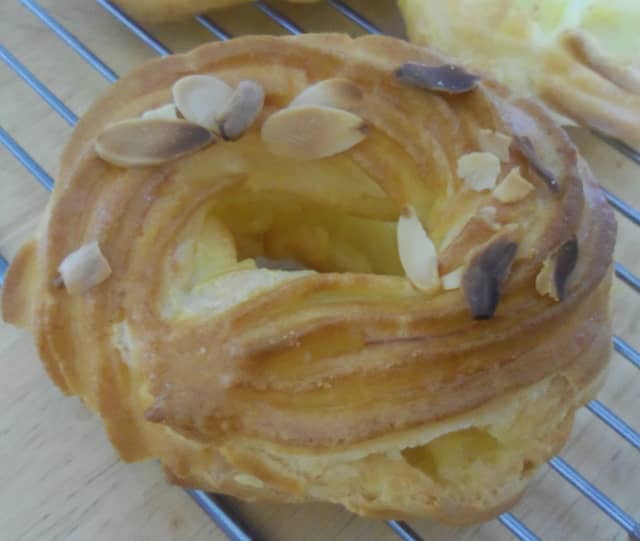 Once they are golden brown, remove from the oven and cut open horizontally to let out the steam.