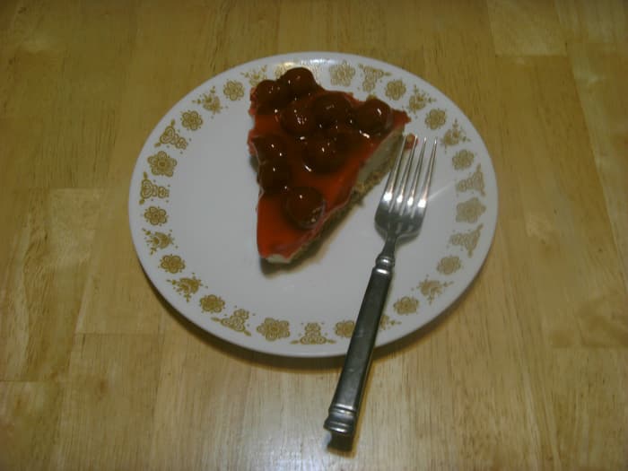 This piece won't last long. The work is done, photos taken and now it's time to take a sample for taste tests.