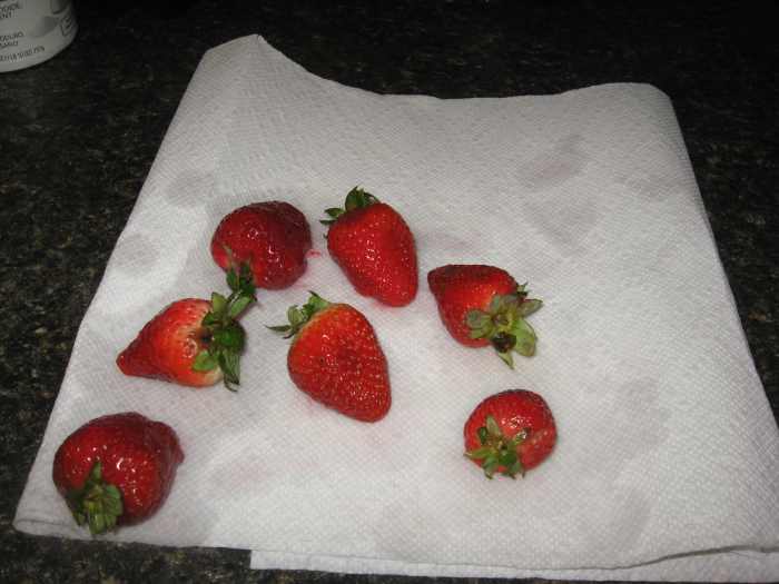 Start with firm, dry berries.