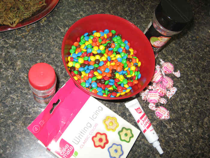 Decorate with nuts, sprinkles, icing, crushed peppermints, or small candies.