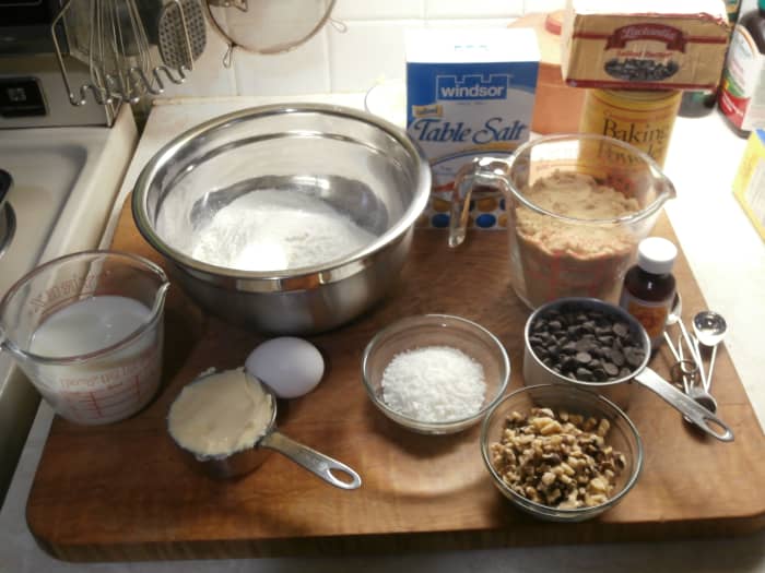 I find that measuring out all the ingredients before I start making a recipe is much easier than grabbing and measuring as I go.