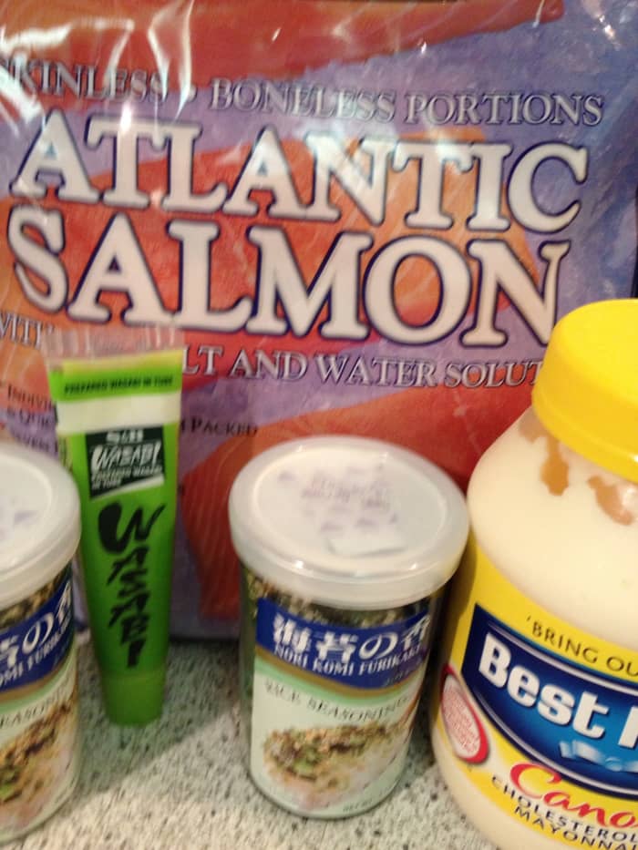 We used frozen salmon instead of fresh - this particular salmon came from Costco and it came out very well. Not bad for frozen (a lot cheaper too).