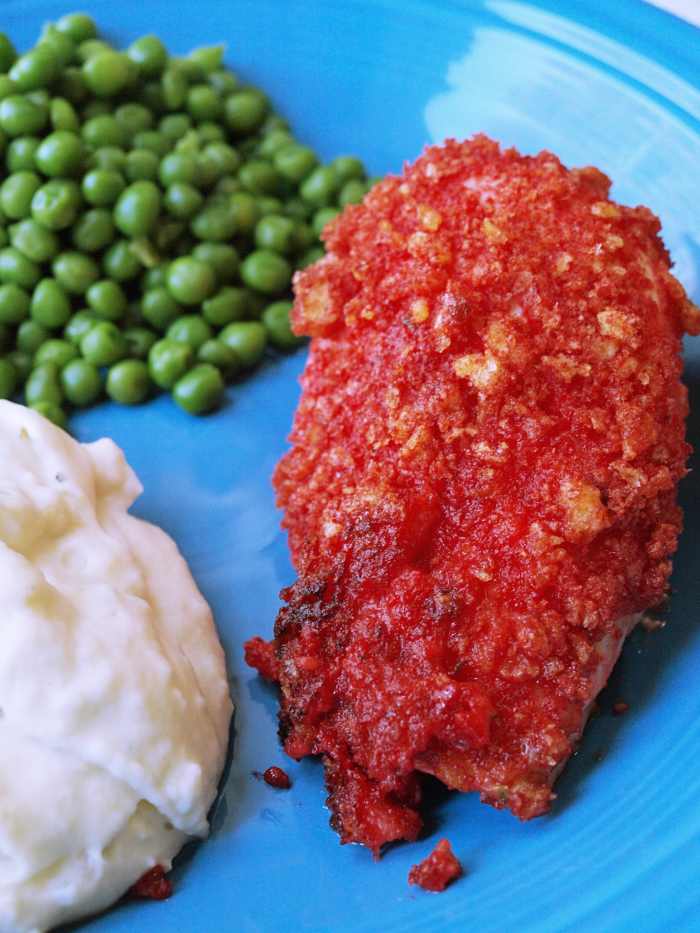 Baked Chicken With Flamin' Hot Cheetos and Ranch Dressing Recipe