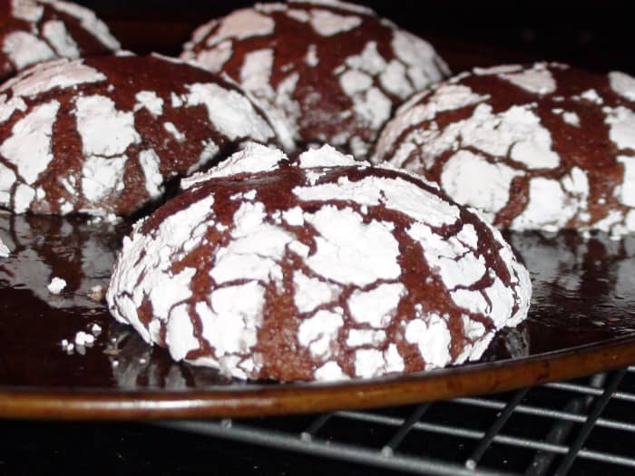 I usually just leave the cookies on the pan until the next batch comes out of the oven—about 10 minutes.