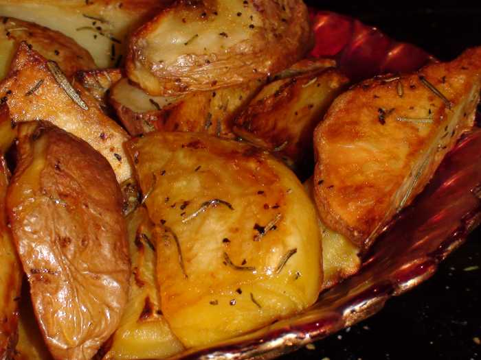 Healthy Roasted Golden Beets and Rosemary Potatoes Recipe Delishably
