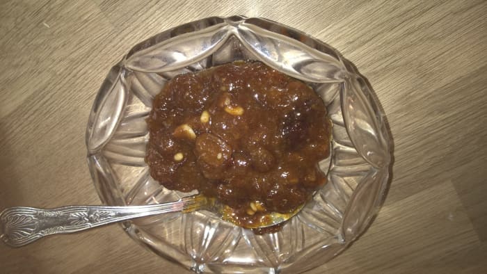 Mincemeat filling is made from a mixture of dried fruit, spices and brown sugar. It can be bought in jars from supermarkets or homemade.