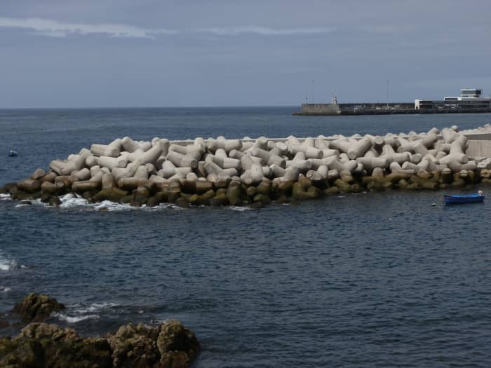 Cork production plays a huge role in Madeira's economy, and reminders of its importance are everywhere, including in this breakwater on the Funchal promenade.