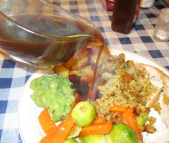 Learn how to roast turkey legs that are boned and stuffed.