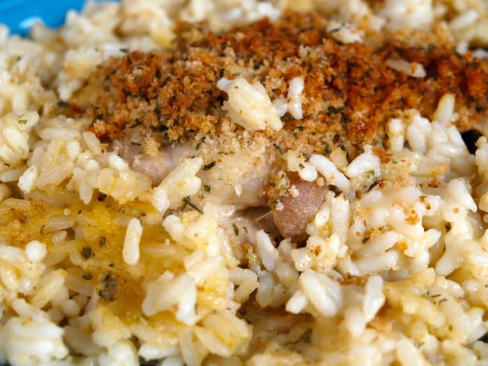 Chicken and rice casserole is the ultimate comfort food. Long grain white rice is what I like to use when I make casseroles.