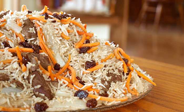 Basmati rice gives this Afghan Palau recipe a delicious aromatic flavor.