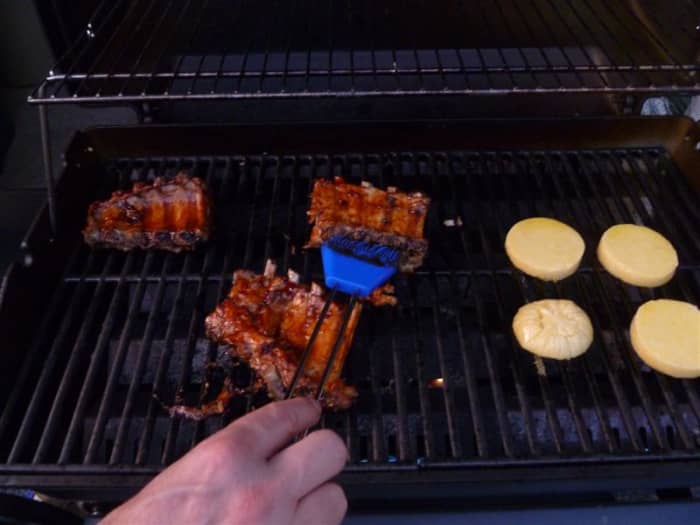 Now, slather on your favorite bbq sauce, and in 15-20 minutes, they'll be ready to serve.