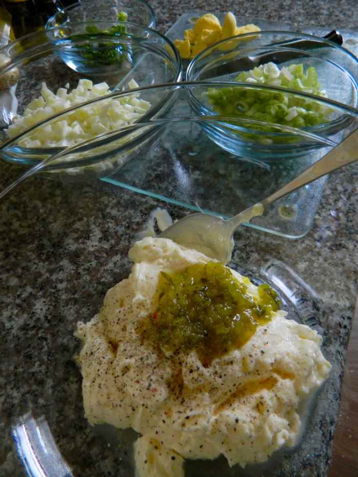 Egg Yolk Topped Potato Salad Delishably